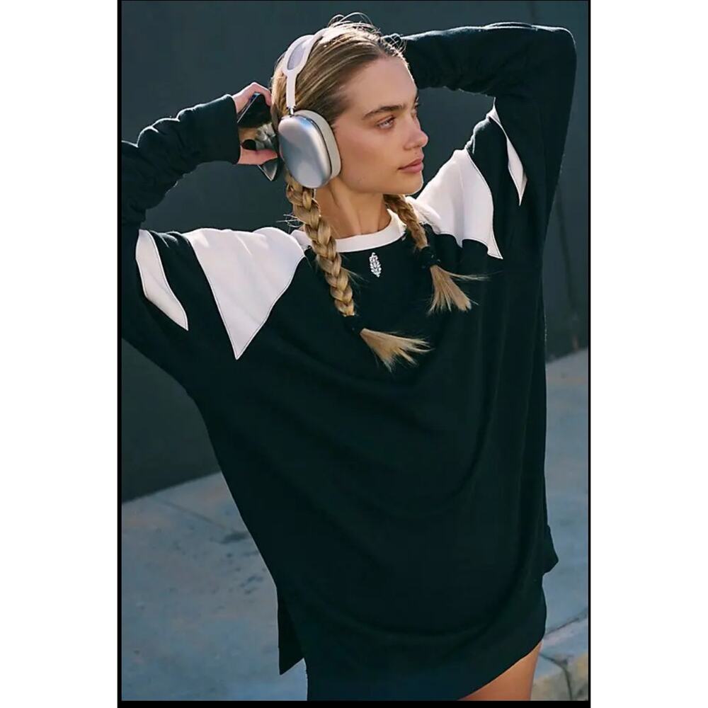 FP Movement Free People Heritage Sport Dress M Oversized Sweatshirt Gorpcore - Picture 8 of 12